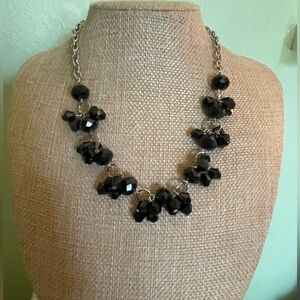 Elegant Black Beaded Necklace